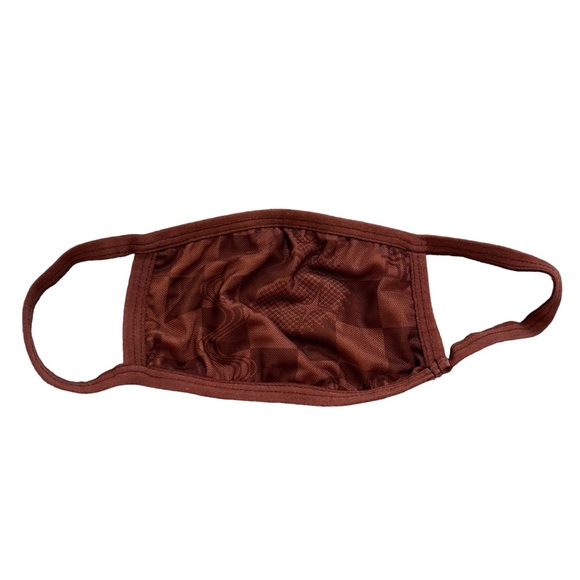 Dolls Kill Luxury Vibes Brown Mesh Checkered Crop Top, Mini Skirt & Mask Set - Picture 14 of 16